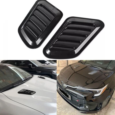 For Toyota Corolla Camry GR Style Gloss Black Front Hood Air Vent Cover Trim - Image 1 of 4