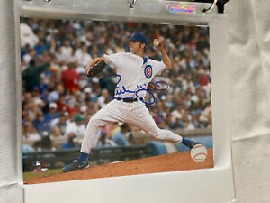 Rich Hill autographed 8 x 10 CUBS baseball photo