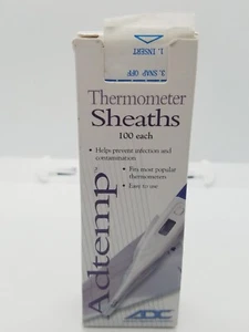 Adtemp Thermometer Sheaths Digital Cover Sheets 100 - Picture 1 of 4