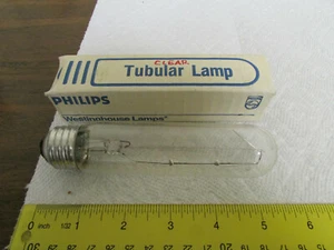 Philips Westinghouse Clear Tubular T10 Lamp 120V 25W New In Original Box - Picture 1 of 1
