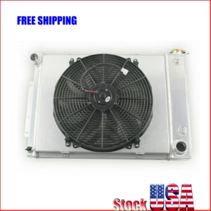 21" 3Row Aluminum Radiator Shroud Fan For 1967 1968 1969 Chevy Camaro / Firebird - Picture 1 of 9