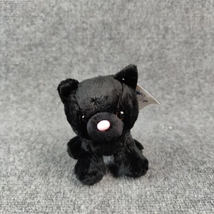 Build A Bear PROMISE Pets Black Kitty Cat Plush Pink Nose Stuffed Animal New - Picture 1 of 13