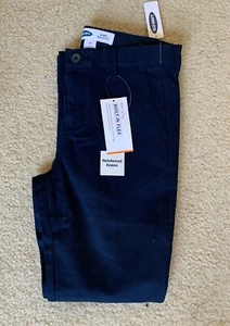 Old Navy Boys Straight Leg Built In Flex Uniform Pants Navy Blue Size 10 NWT - Picture 1 of 1
