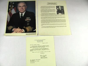 Photo Admiral Frank B. Kelso Chief of Naval Operations Iraq with Bio and Letter - Picture 1 of 2