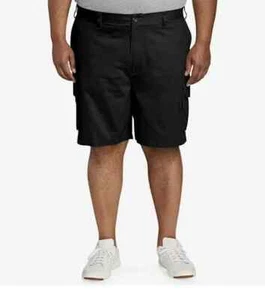 Amazon Essentials Mens 10" Classic Fit Black Cotton Twill Cargo Shorts Sz 42 NWT - Picture 1 of 6