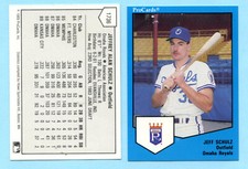 1989 ProCards Minor League - Omaha Royals - Jeff Schulz - Box 202