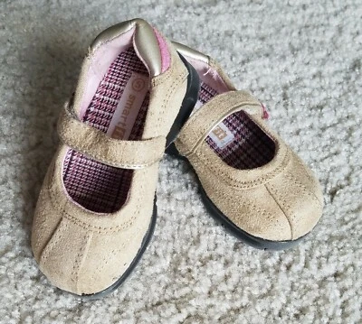 Zapatos de vestir SMART FIT para niñas talla 5 tostados otoño otoño sin cordones Mary Jane ~ Foto 1 de 4