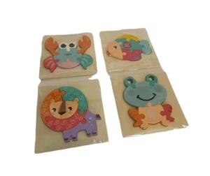 4 pack wooden puzzles for baby  - Picture 1 of 6