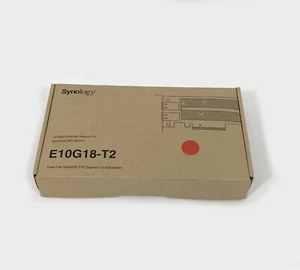 ADAPTATEUR ETHERNET 10 Go SYNOLOGY E10G18-T2 NEUF OPEN BOX avec 2 ports RJ45 - Photo 1/6