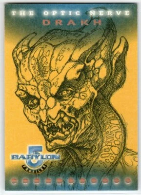 BABYLON 5 1999 SKYBOX PROFILES ON6 THE OPTIC NERVE INSERT CARD Drakh - Image 1 of 2