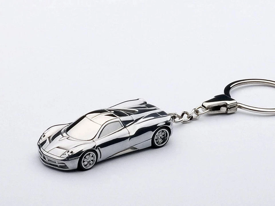 Autoart Pagani Huayra Car Keychain Chrome - Image 1 of 1