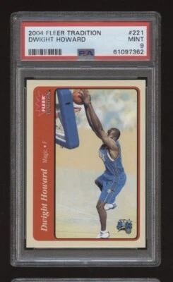2004-05 Fleer Tradition Dwight Howard Rookie #221 PSA 9 Mint RC Orlando Magic - Image 1 of 2