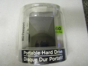 Western Digital Passport 60GB USB 2.0 Portable Hard Drive WDXMS600TN - New - Picture 1 of 6