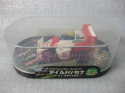 1990 McLaren MP4/5B Honda #27 Ayrton Senna Formula 1 Pull Back Race Car F1 C8 - Image 1 of 2