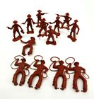Marx Original Matched Set of 13 Red/brown Cowboys - Fort Apache + Others  Ex+