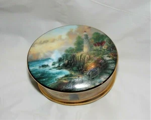 Caja de Música de Porcelana Luz de Paz Thomas Kinkade De Colección Luz Casa Imagen - Imagen 1 de 4