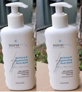 2 x Mirai Clinical Body Wash for Strong Body Odor Renewing Body Purifying 9.3oz - Picture 1 of 3