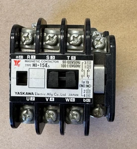 YASKAWA MAGNETIC CONTACTOR TYPE HI-15E5, COIL 90-100V 50HZ, 100-110V 60HZ - Picture 1 of 8