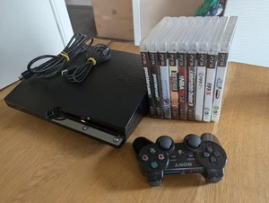 Sony PlayStation 3 - Slim 120GB Spielkonsole - inkl Controller + Spiele - Bild 1 von 9