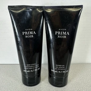 Avon Prima NOIR Duschgel/Körperlotion Kombination 6,7 flüssige Unzen Versiegelt - Bild 1 von 2