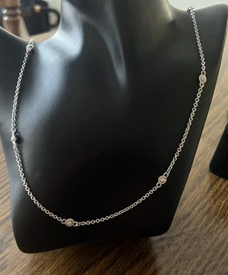 Collar estación Judith Ripka plata de ley 925 circonita cúbica Foto 1 de 4