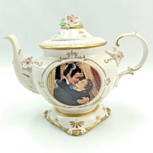 Teiera porcellana Franklin Via col vento come nuova Scarlett O'Hara, Rhett Butler - Foto 1 di 15