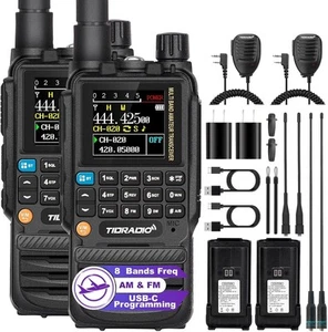TIDRADIO TD-H3 Ham Radio Handheld,Multi-Band Radio,USB-C Programming & Black - Bild 1 von 8