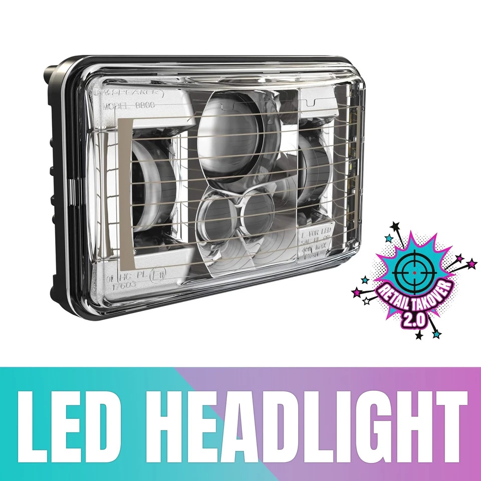 J.W. ALTAVOZ Faro LED Calefacción 4X6 8800 Evoii Foto 1 de 4