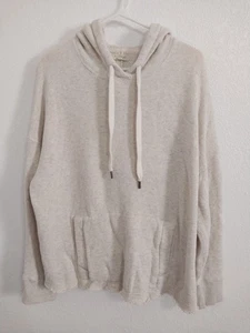 Mile(s) By Madewell Womens Size L White & Gray Long Sleeve Pullover Hooded... - Picture 1 of 5