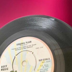 Roxy Music - Virginia Plain / The Numberer - 7" Vinyl 1972 Island WIP6144 1st - Picture 1 of 9