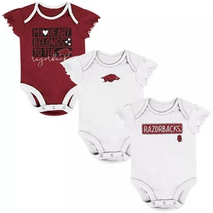 NCAA Infant Girls' 3pk Bodysuit Set - Picture 1 of 24