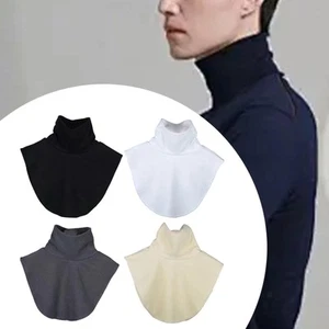 Women Turtleneck Dickey Warm Polyester Velvet Removable Elegant High Neck Mock - Picture 1 of 26