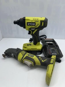 Ryobi 2 PC Tool Set Multitool & Driver Drill P246 P235A - Picture 1 of 13
