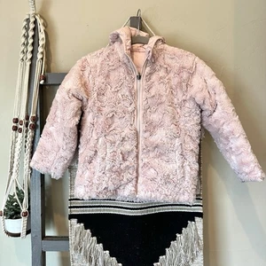 Columbia Mädchen Wendejacke Mossbud Kapuze hellrosa Größe 6T - Bild 1 von 8