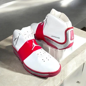 2003 NIKE AIR JORDAN JUMPMAN SQUADRON 23 WHITE RED CHICAGO 305378-101 Men’s 16 - Picture 1 of 24