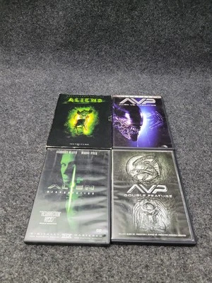 Alien Aliens AVP Predator Resurrection Double Feature DVD Lot Sci-Fi Horror - Image 1 of 4