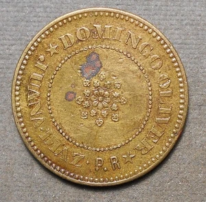 Puerto Rico: Juana Diaz, P.R., Domingo Oliver (Floral Design)   1.  F&F- - Picture 1 of 2