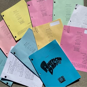 American Dad TEARJERKER 2006 FULL SET Production Used Scripts Table Animatic… - Picture 1 of 16