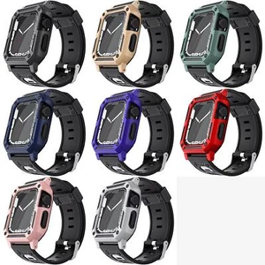 For Apple Watch Size 42/44/45mm Ultra 49mm Protection Tough Hybrid Watch Case - Picture 1 of 9