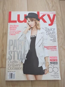 Lucky Magazine December 2014 January 2015 Taylor Swift Cover No Label Newsstand - Picture 1 of 6