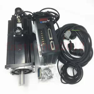 750W Z axis Brake Motor Servomotoren 2.4NM NEMA34 AC Servo Drive for CNC Mill - Bild 1 von 10