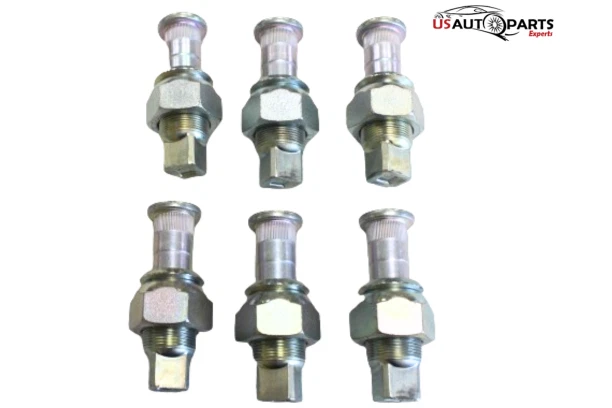 Kit de 6 tuercas de rueda y pernos traseros (lado izquierdo) ISUZU GENUINOS para NPR NQR NR 95-25 Foto 1 de 4