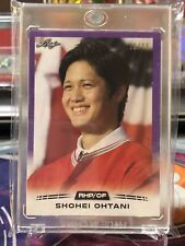 2018 Leaf Retail Shohei Ohtani Purple /25 Shohei Ohtani #01 Rookie RC