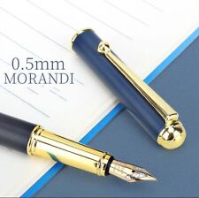 Füllfederhalter Füller Luxus Morandi  schwarz-blau Vergoldete Two-tone Feder M