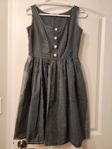 Prada Striped Dress Size 42 - Picture 1 of 8