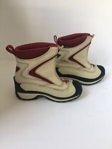 L.L. Bean Boots Women’s Size 6 • Red Tek Zip Up Waterproof Winter Snow Boots