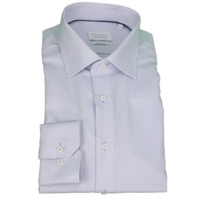 Eterna Hombre Camisa Estilo de Negocios Manga Larga Modern Fit Azul 2380 X18K 12 - Imagen 1 de 3