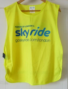 BRITISH CYCLING Sky ride Cycling High Viz Vest Large Goskyride London - Picture 1 of 3