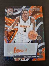 Bones Hyland 2021-22 Panini Spectra Basketball RC Auto Card Aspiring Orange /15
