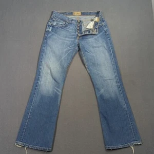BKE Jeans Men's 31R Blue Alec Button Fly Denim Distressed Straight 31x31 - Picture 1 of 11